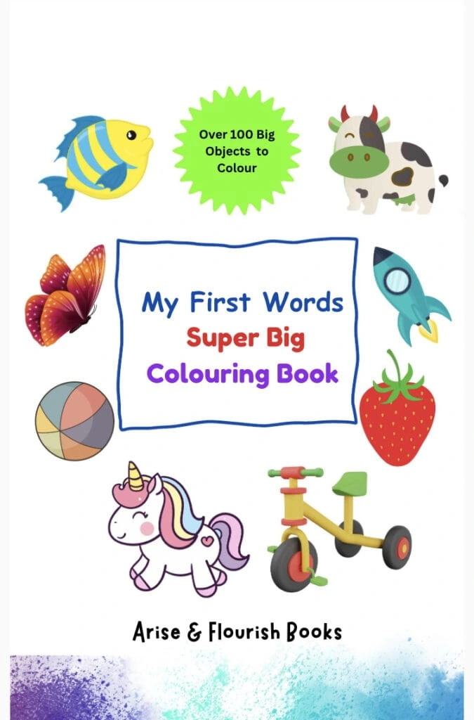 My First Words Super Big Colouring Book image
